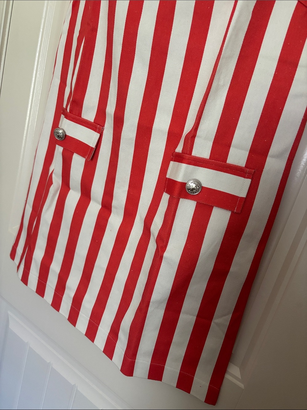 Vici Coastal Red Striped Shift Dress - Picture 7 of 9